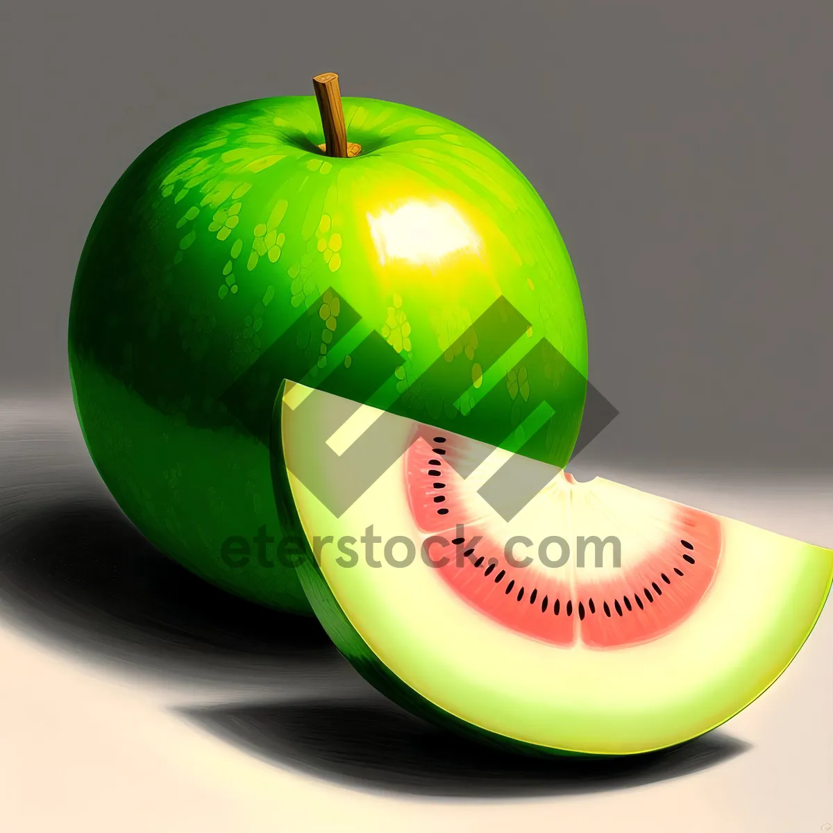Picture of Refreshing Granny Smith Apple: Juicy and Delicious!