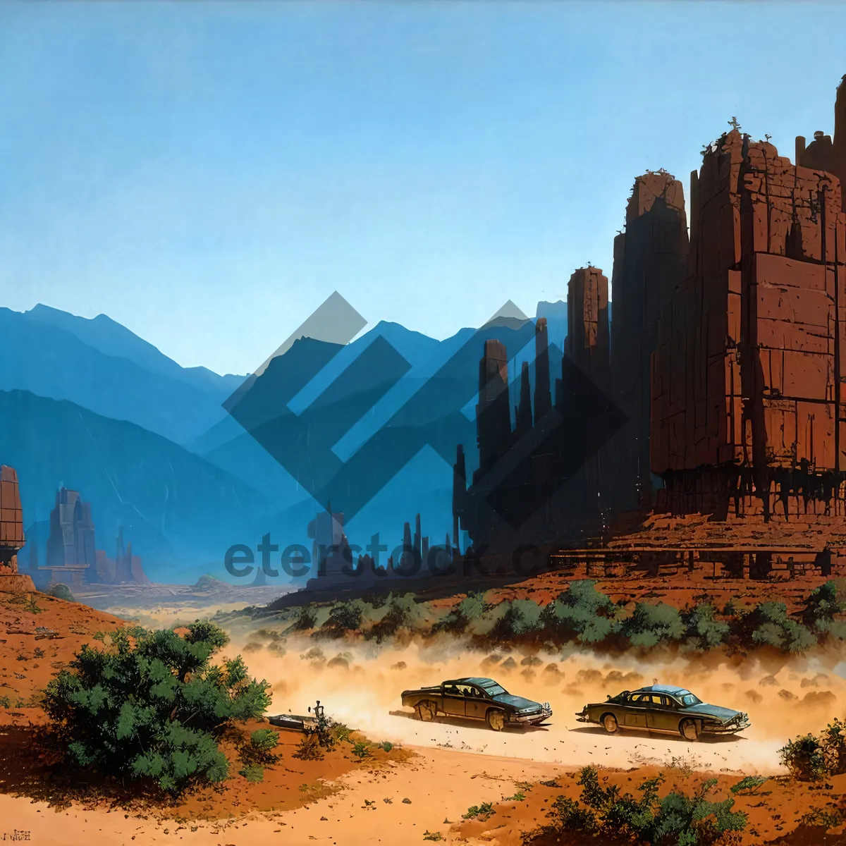 Picture of Grand Canyon Valley: Majestic Sandstone Landmark