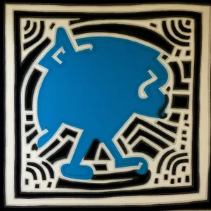 Water Bay Icon Button: Symbolic Facility Sign