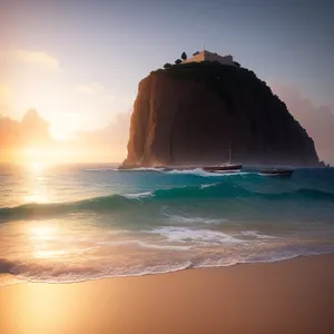 Turquoise Dream: Summer Bliss by the Shore