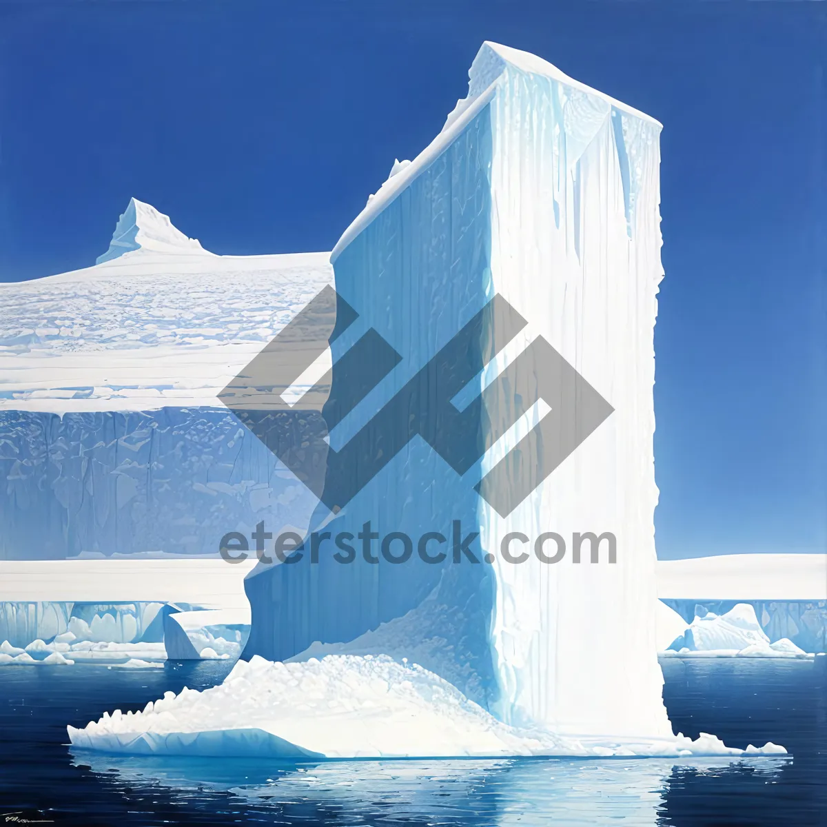 Picture of Frozen Beauty: Majestic Arctic Glacier Winter Landscape