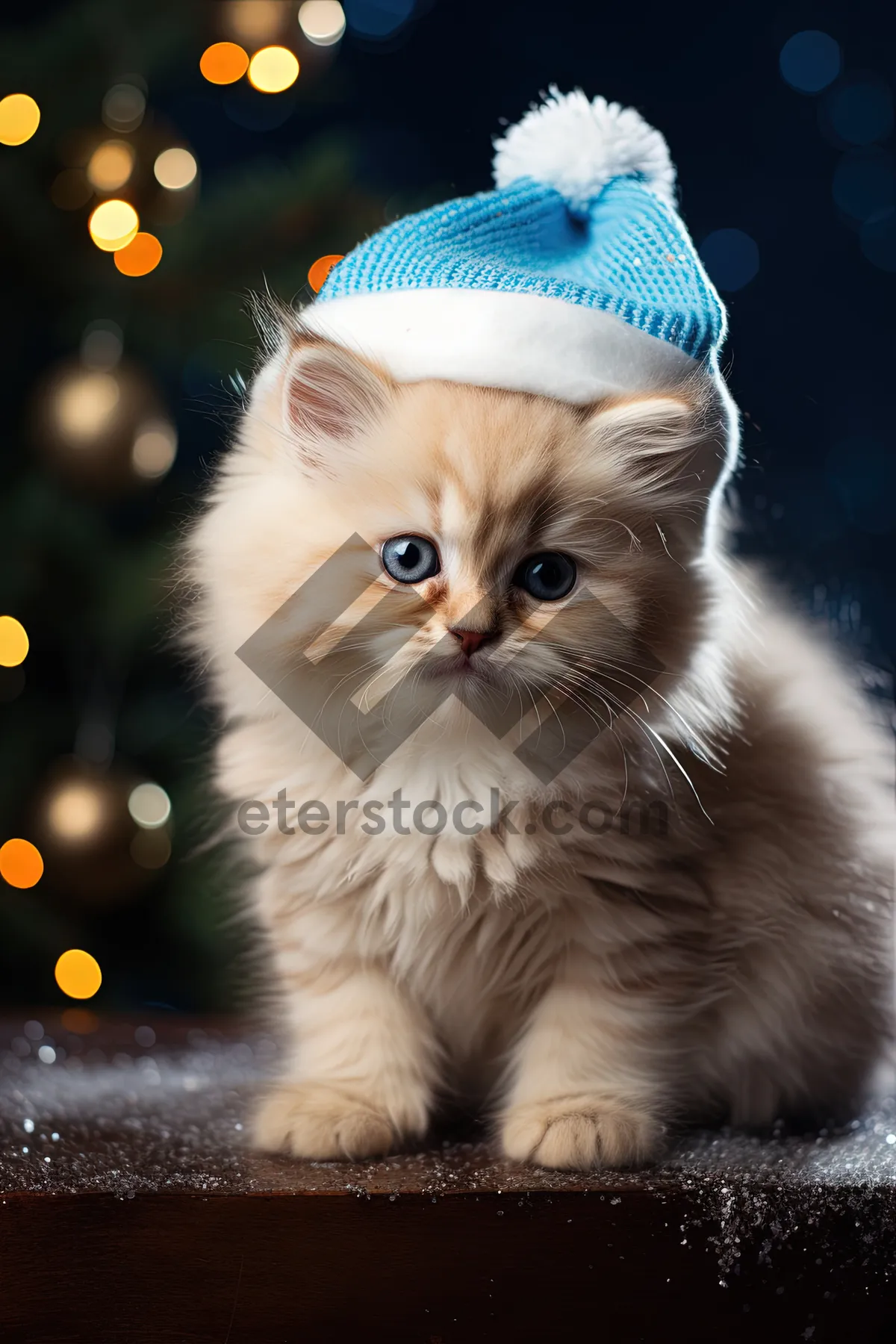 Picture of Adorable Baby Kitten with Curious Eyes