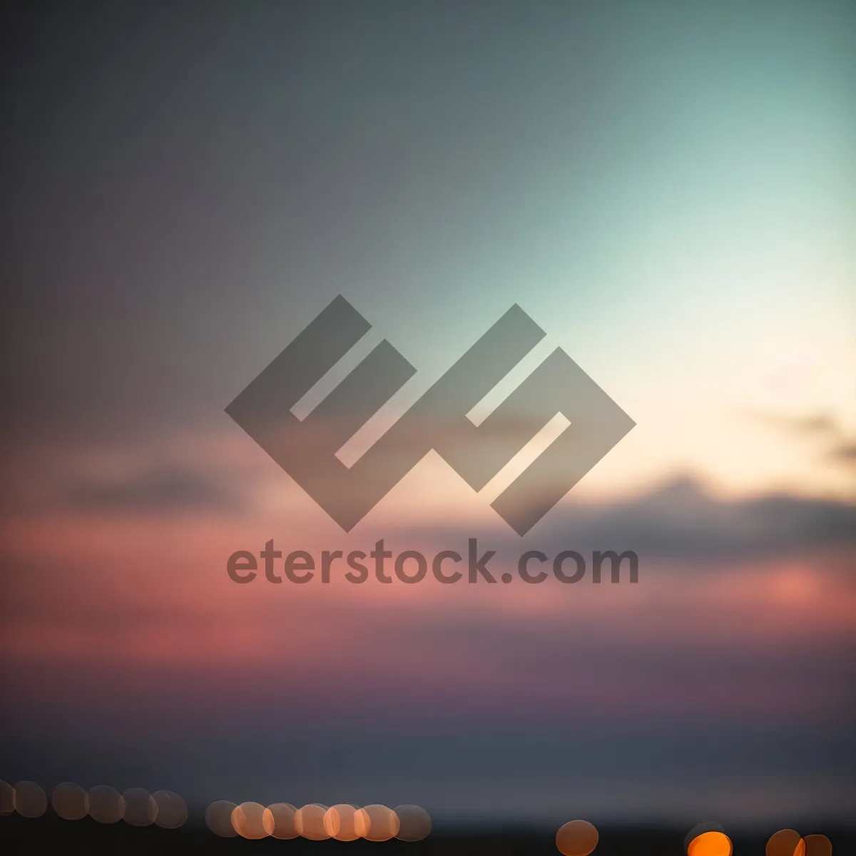 Picture of Serene Sunset over Beach Horizon