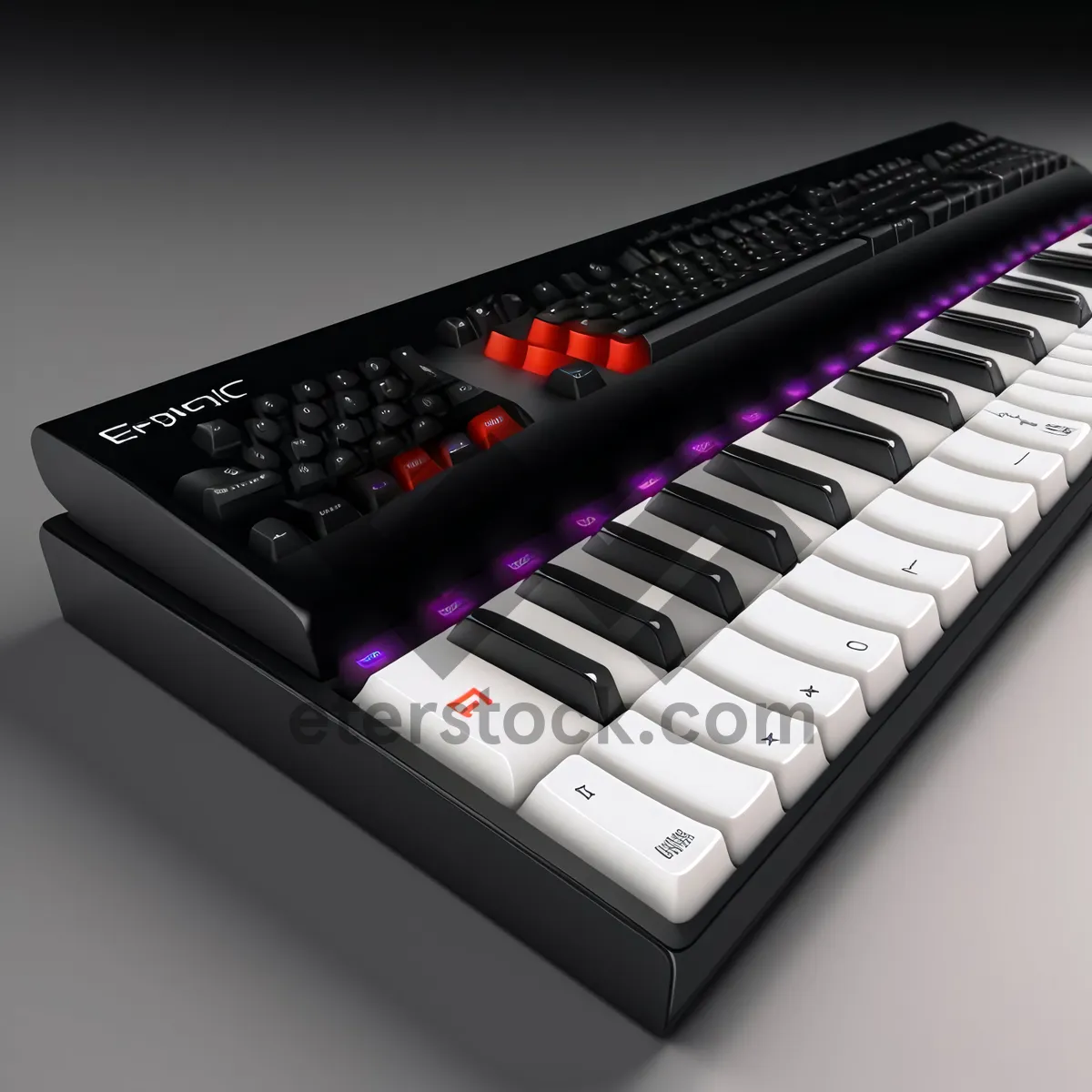 Picture of Modern Electronic Keyboard for Efficient Typing