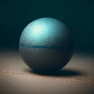 Black Mechanical Globe with Round Egg-like Sphere