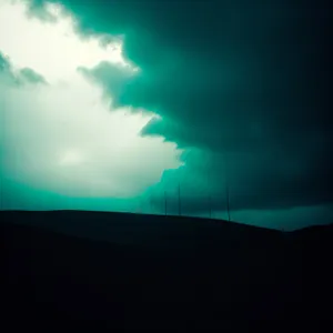 Stunning Celestial Lightning Illuminating Cloudy Sky