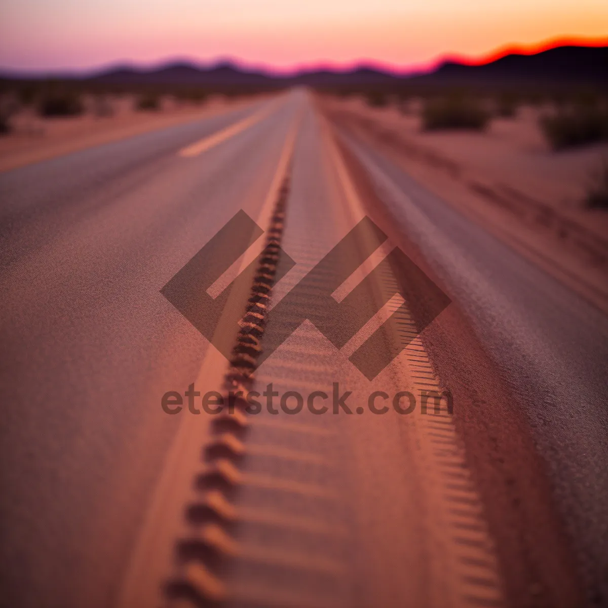 Picture of Speeding Through Endless Desert Sands