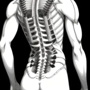 Medical Skeleton X-Ray Anatomy - Detailed Human Spine