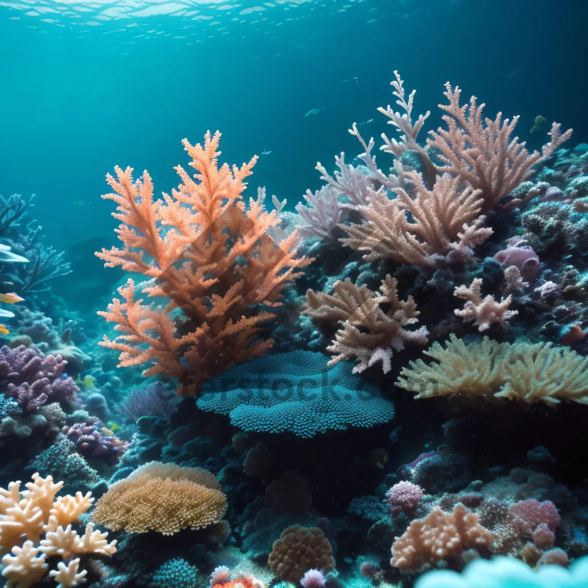 Picture of Majestic Coral Reef Life Underwater