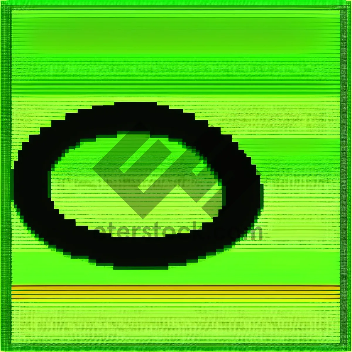 Picture of Artistic Gear Splash - Innovative Circle Design with Halftone Element