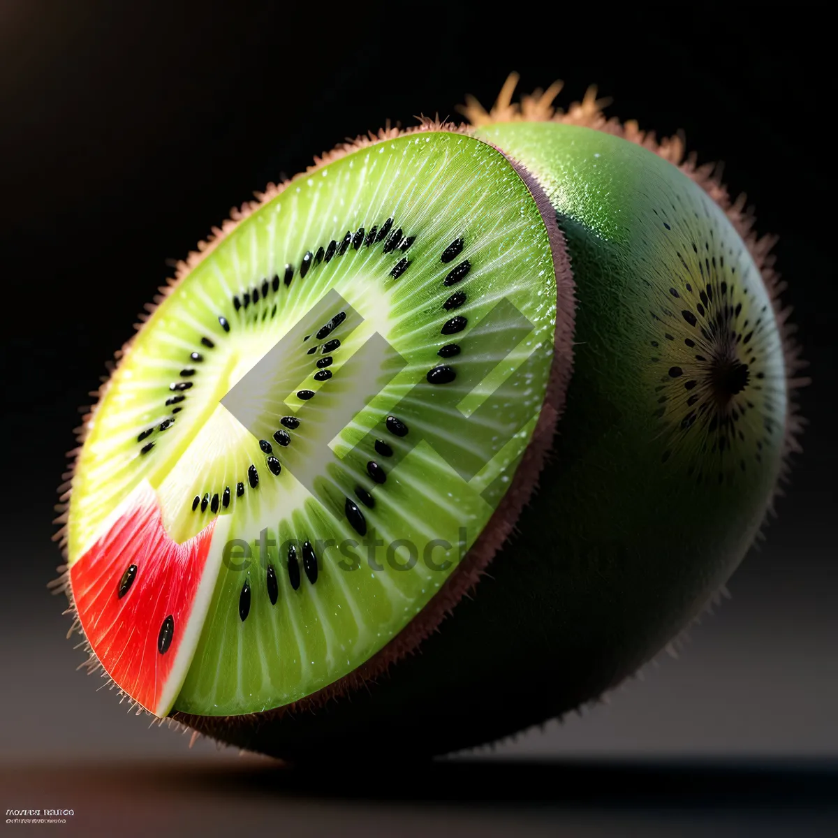 Picture of Juicy Kiwi Fruit Slice - Fresh, Healthy, and Delicious!