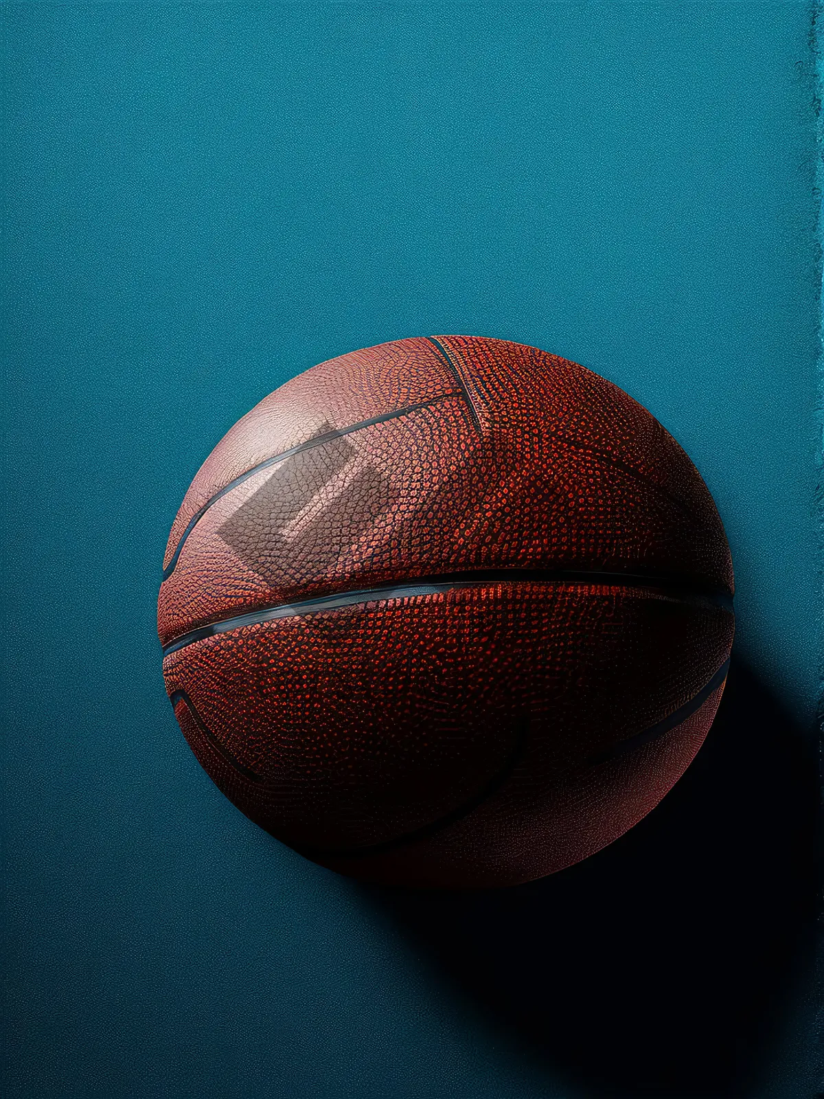 Picture of Black Leather Basketball Equipment for Fun Sports Game