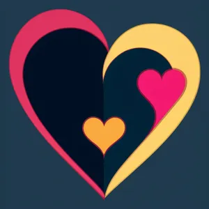 Love-filled Heart Icon for Romantic Valentine's Day Design