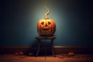 Scary Pumpkin Lamp for Halloween Decoration