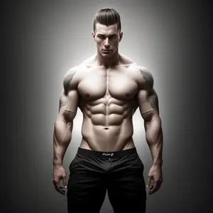 Muscular Male Pose - Fitness Inspiration