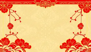 Floral vintage pattern with leaf elements