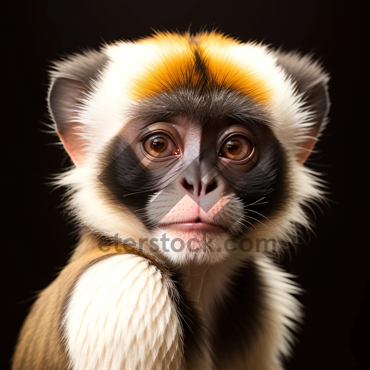 Picture of Cute Primate Monkey in Safari Wildlife