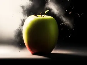 Juicy Granny Smith Apple, Delicious and Healthy Snack