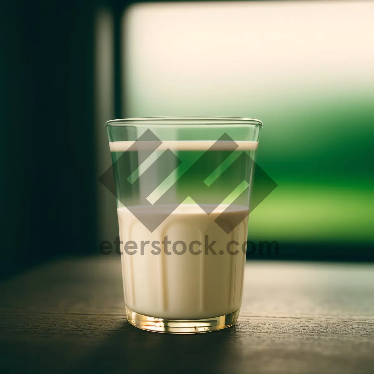 Picture of Refreshing Glass of Cold Milk Beverage