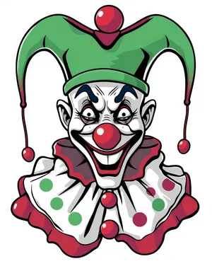 Cartoon Clip Art Drawing of Artwork Cutout