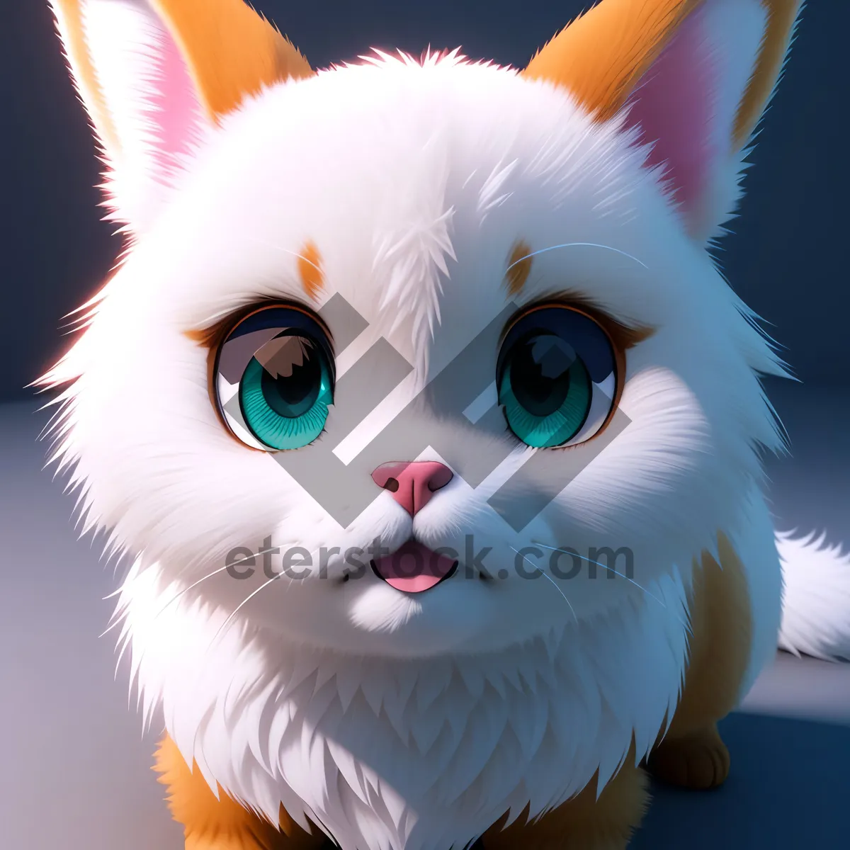 Picture of Curious Kitty With Mask: Adorable Feline in Disguise