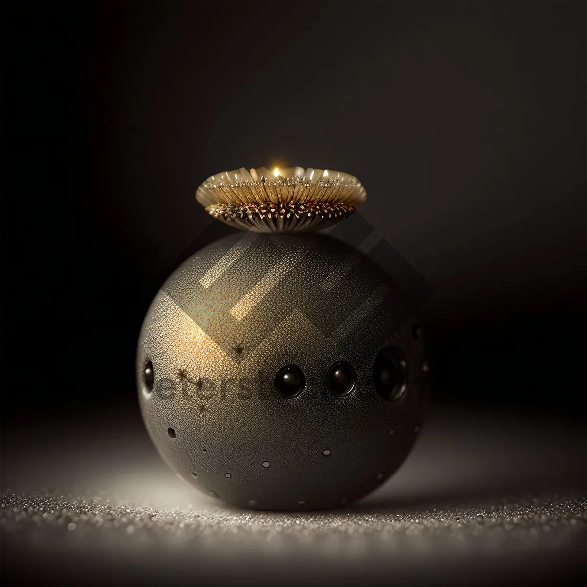 Picture of Shiny Sphere Saltshaker Decoration with Light