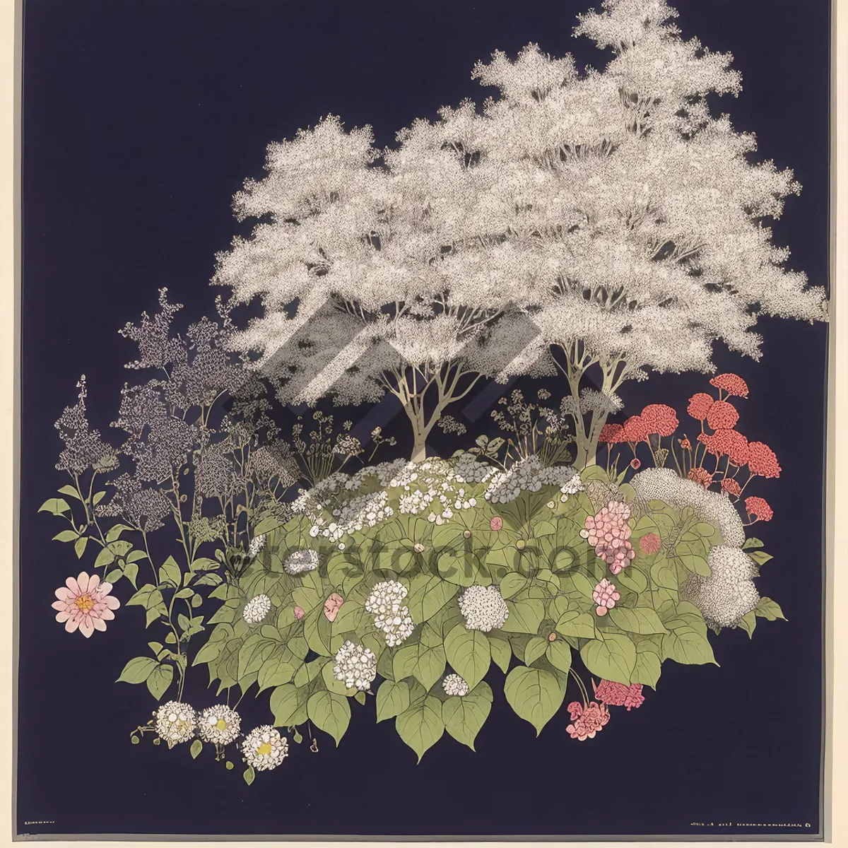 Picture of Spring Blossom Bouquet with Spirea Flowers