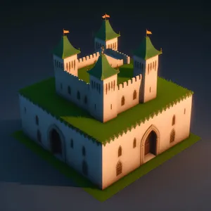 3D Palace Structure - House of Cards Box