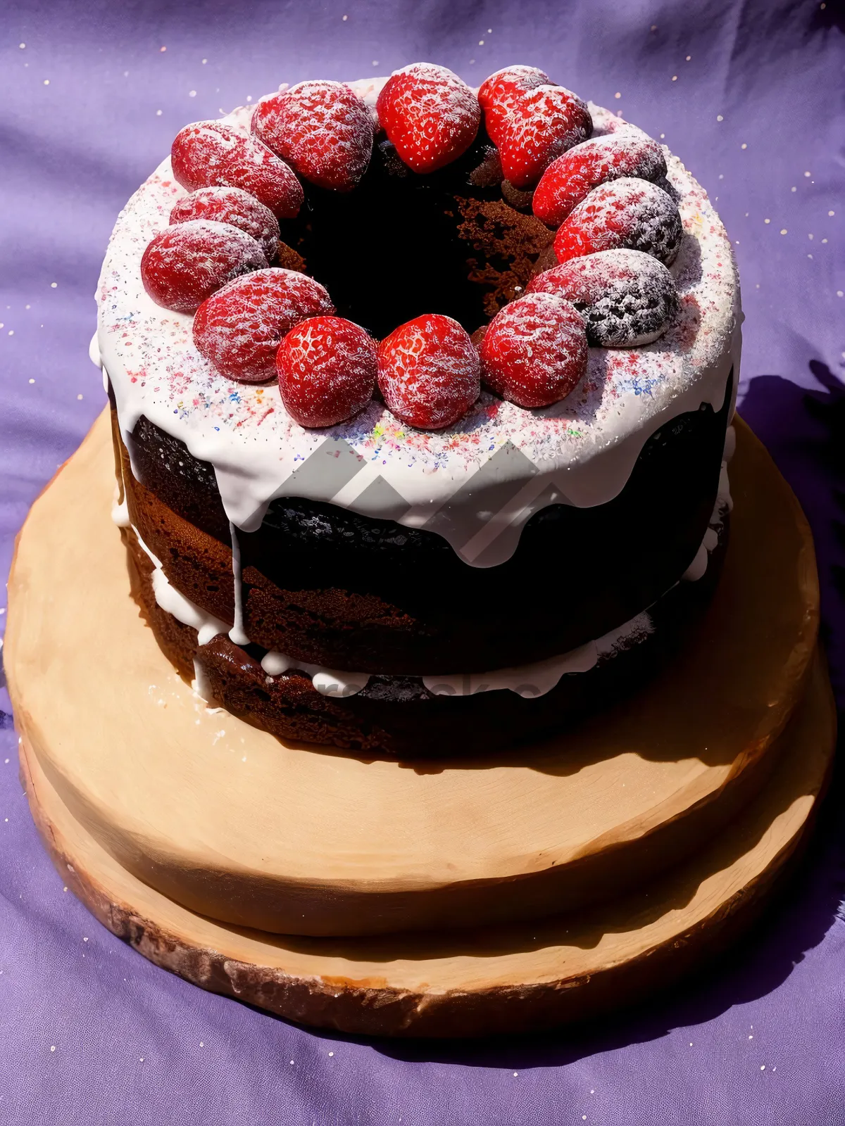 Picture of Fresh and Delicious Berry Trifle Dessert