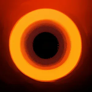 Black and Orange Graphic Design Button Set