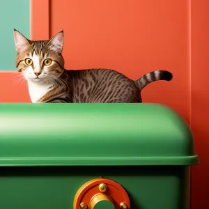 Adorable Fluffy Tabby Cat with Curious Eyes