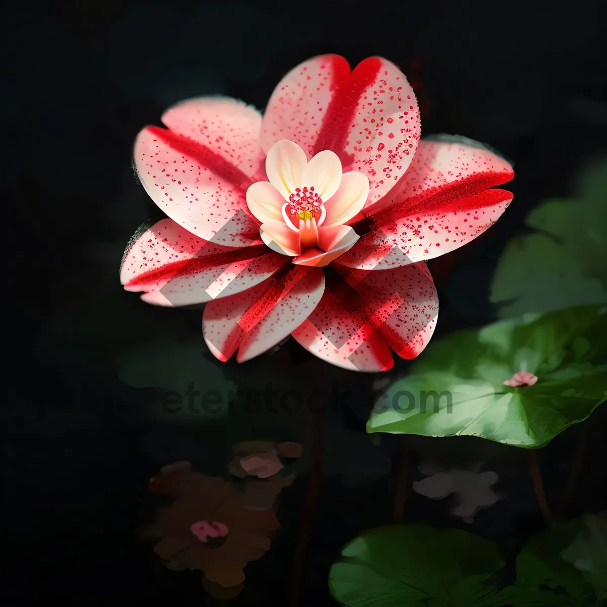 Picture of Pink Lotus Blossom in Garden