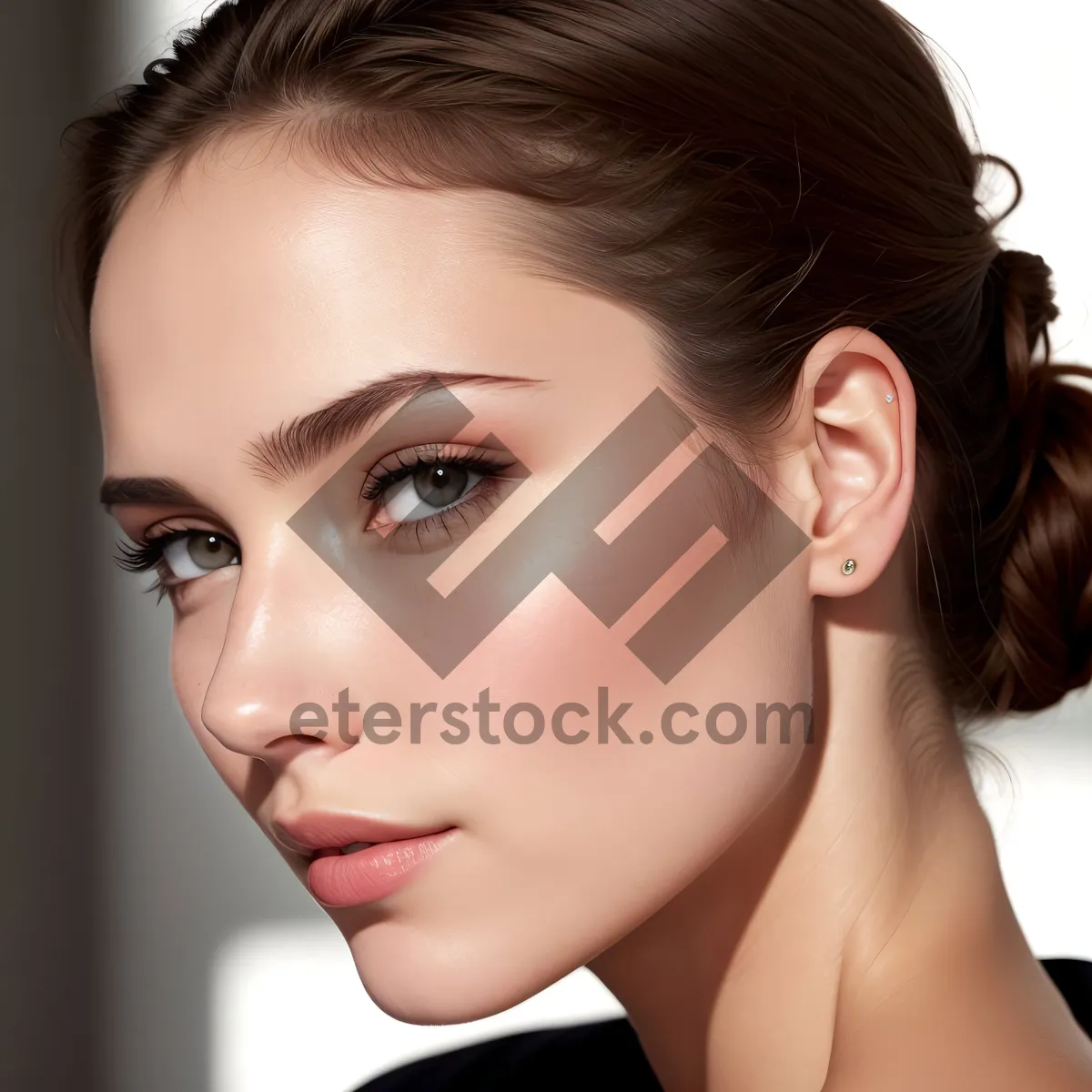 Picture of Captivating Charm: Alluring Sensual Lady with Lovely Hairstyle