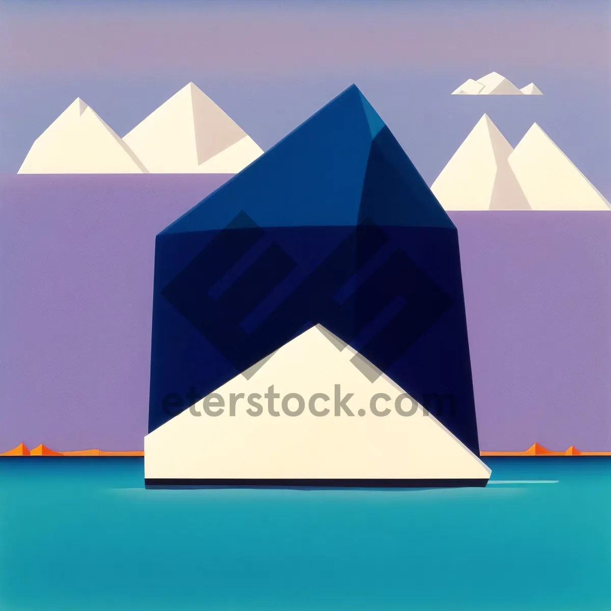 Picture of Pyramid Graphic Icon: Symbolic Design Shape