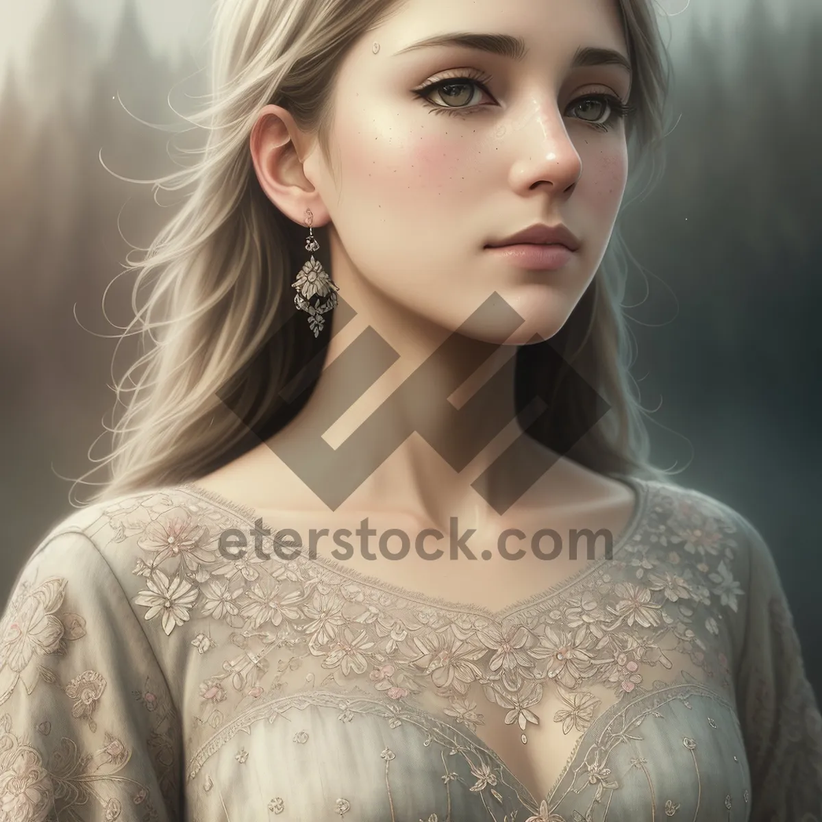 Picture of Seductively Stunning: Smasher Model with Pretty Hair.