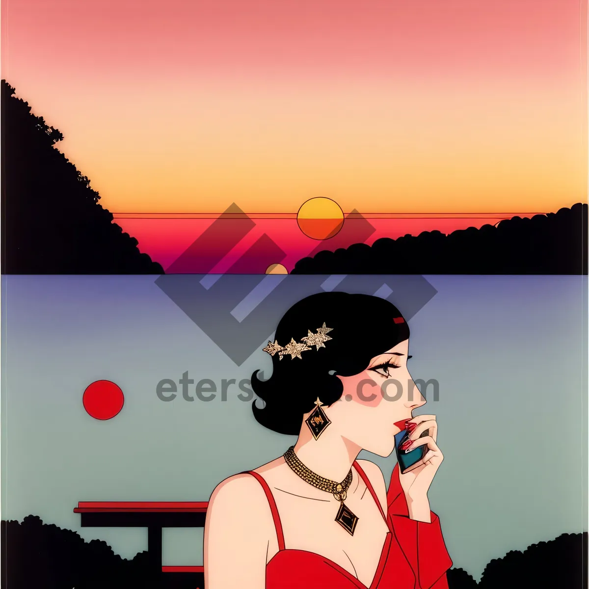 Picture of Vibrant Stadium Crowd Cheering Sports Event