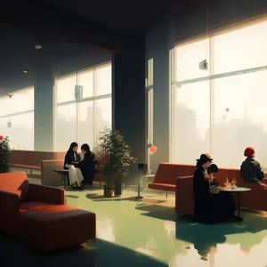 Modern Residential Interior with Stylish Furniture