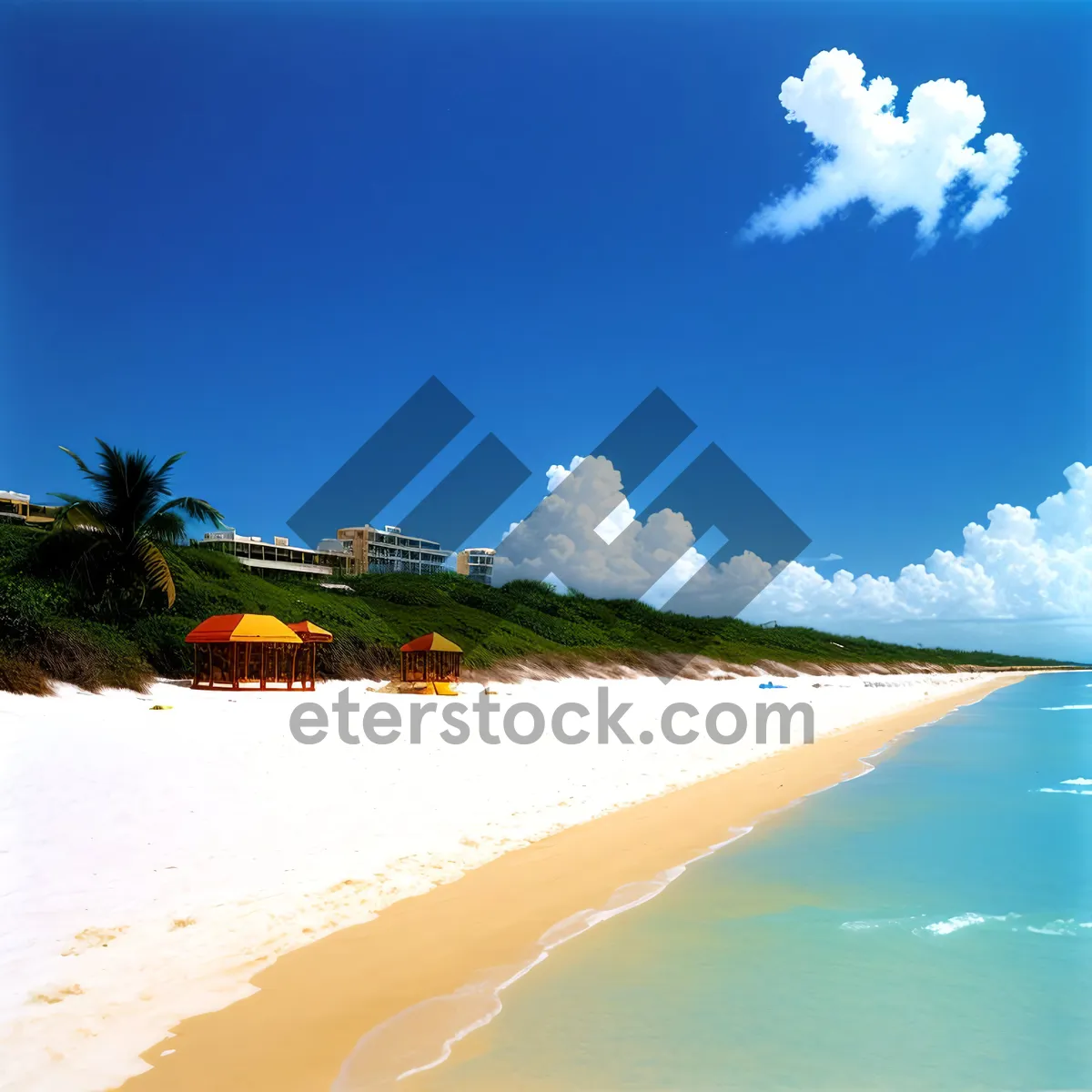 Picture of Turquoise Waters and Sandy Shores