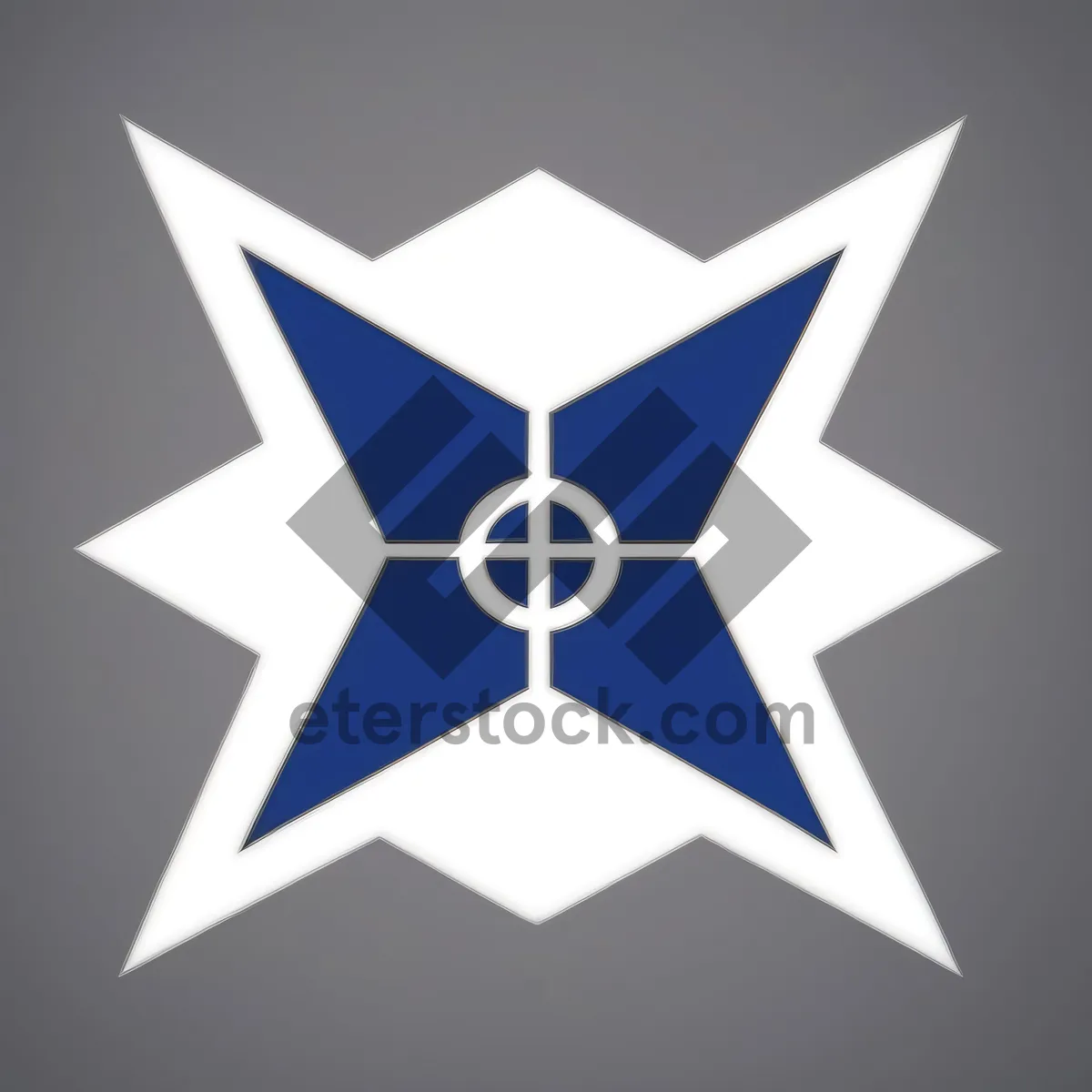 Picture of Five-Star Heraldry Symbol: 3D Graphic Design