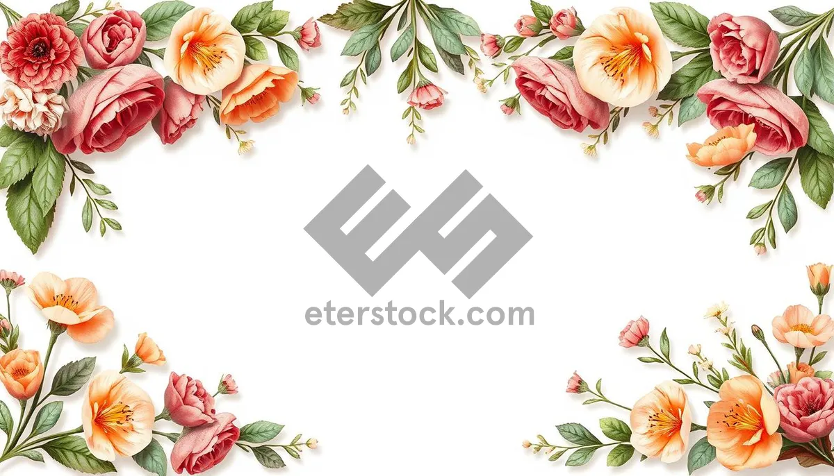 Picture of Pink floral silhouette wallpaper with elegant curves.