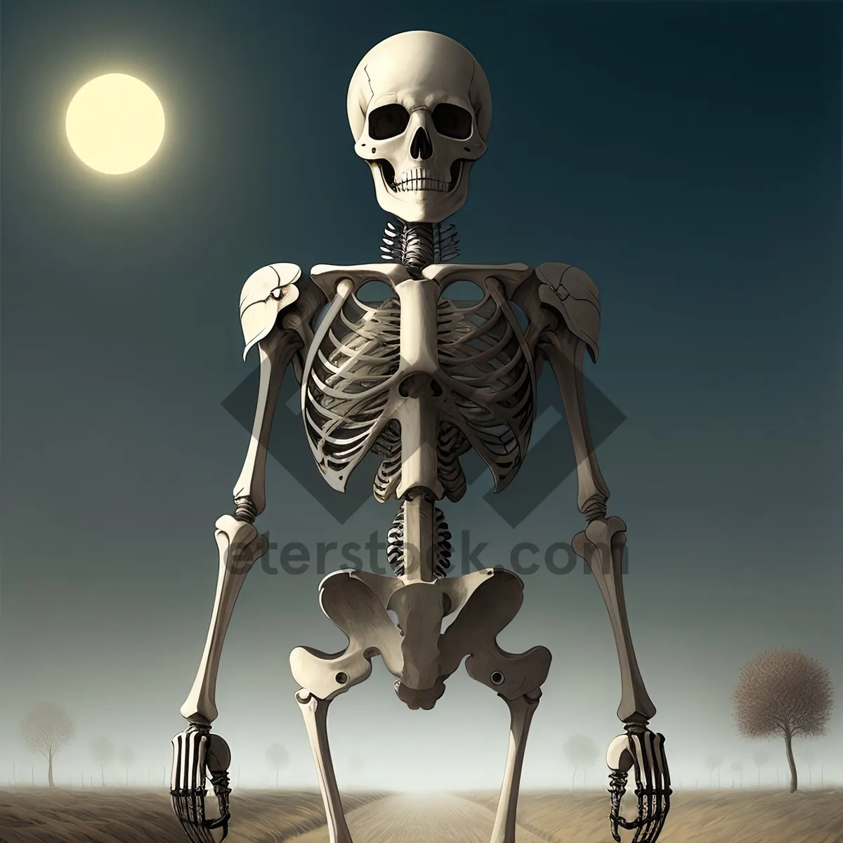 Picture of Gothic 3D Skeleton: Anatomy of Death