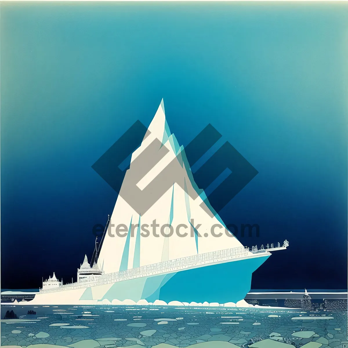 Picture of Serene Sail: A Majestic Schooner on the Open Seas