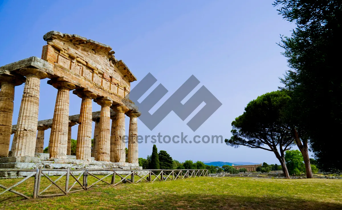 Picture of Roman Triumphal Arch in Ancient City Ruins