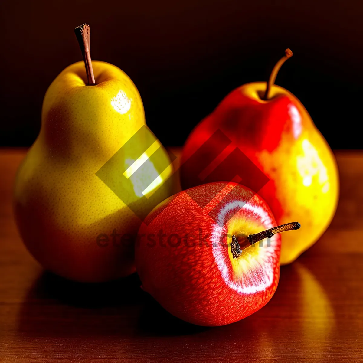 Picture of Fresh and Juicy Pear and Apple