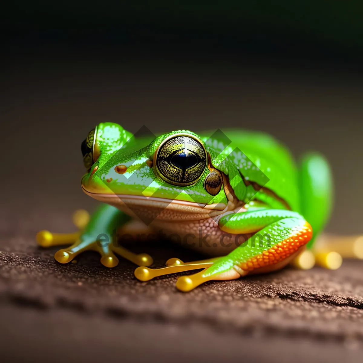 Picture of Vibrant Eyed Tree Frog Wildlife Close-Up