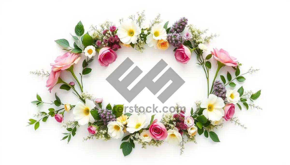 Picture of Rose petal bouquet in pink floral arrangement