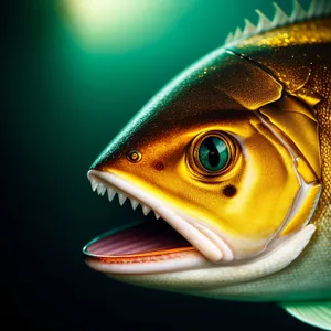 Tropical Fish Swimming in Seawater Aquarium