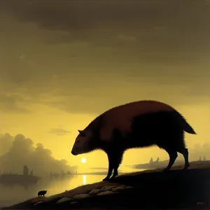 Majestic Wild Boar - A Powerful Swine Species