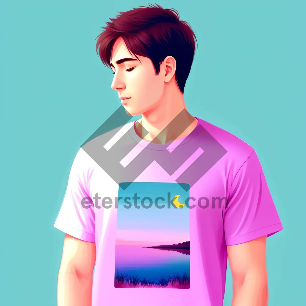 Picture of Joyful student lady with a captivating smile