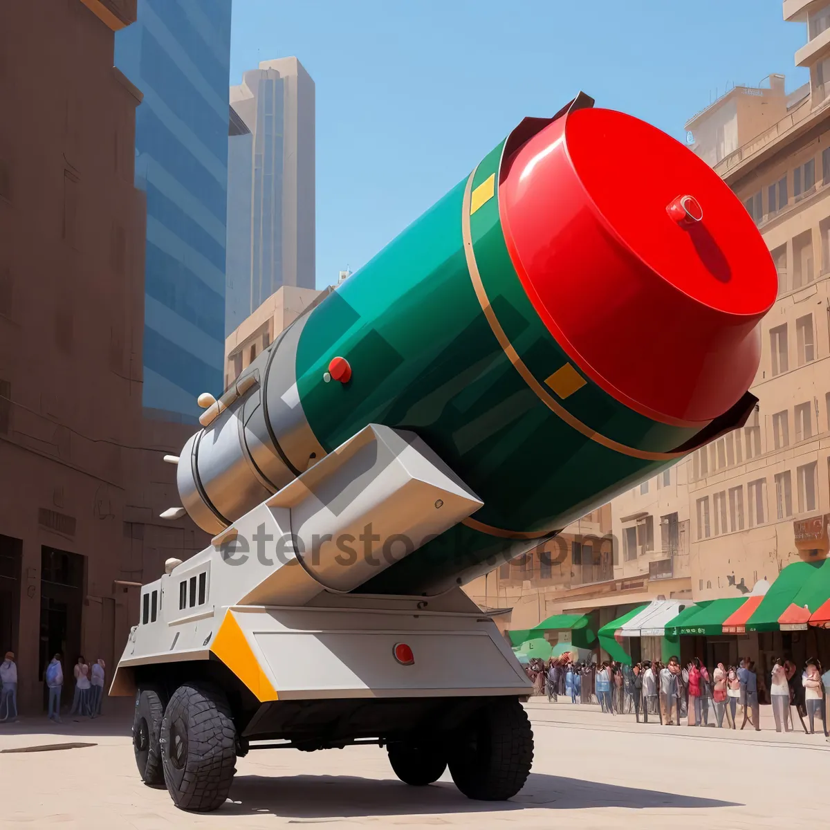 Picture of High-powered Sky Missile: Airborne Concrete Mixer